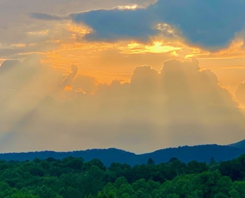 Lake Chatuge in the GA & NC Blue Ridge Mountains—the beautiful venue of Sally’s HSP Retreat transformation.