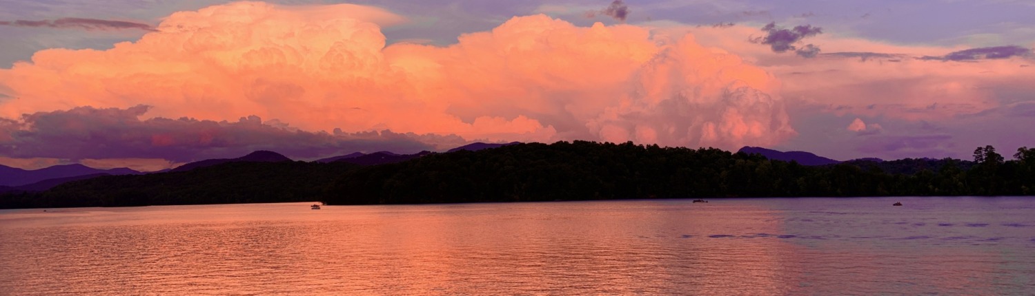 Lake Chatuge in the GA & NC Blue Ridge Mountains—the beautiful home of Sally’s HSP Retreat transformation.