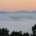 Scenic morning clouds over the Blue Ridge Mountains during a highly sensitive person (HSP) retreat.